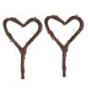 Toddmomy 2-Piece Rattan Heart-Shaped Hanging Wreath Set view 1