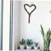 Toddmomy 2-Piece Rattan Heart-Shaped Hanging Wreath Set view 4
