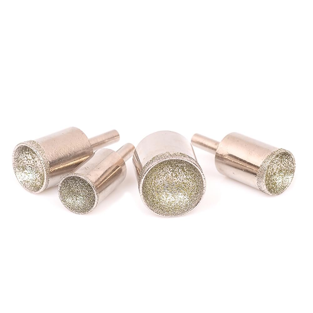 SYLALE 1-Piece 4–27 mm Diamond Bead Grinding Head, Concave/Spherical, for Beads, Gemstones, Stone, Jade, Amber, and Carving (6 mm, Fine 400 Mesh)