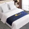 FANSU 3D Starry Sky Bed Runner, Crescent, 180 x 50 cm view 1