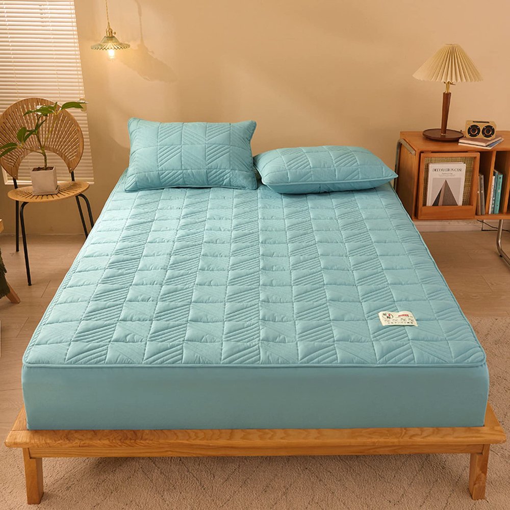 JIANINGHOME Fitted Sheet 150 x 200 cm, Brushed Microfiber