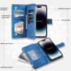 Rnrieyta Zipper Wallet Case for Samsung Galaxy A14 4G, PU Leather Flip Cover with Card Slot view 2