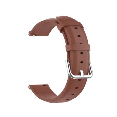BCMCBV Genuine Leather Watch Band for Garmin Venu 2 Plus, Venu SQ, Forerunner 245/645 M, 22 mm, Agate