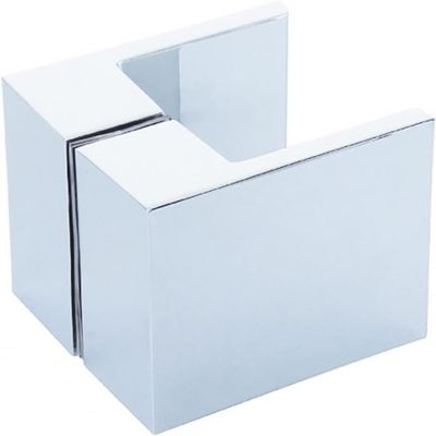 BAZAC Shower Door Knobs and Handles, Zinc Alloy, Concealed Door Handle, Solid Single-Hole Glass Door Handle, Replacement Knobs, Silver