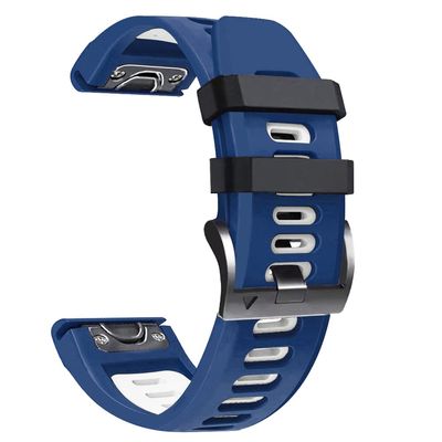 AMSOH Quick-Release Watch Strap for Garmin Fenix 7X, 7, 6X, 6 Pro, 5, 5X Plus, 3, 3HR, 935 and Epix, Silicone Band, 22/26 mm, Agate