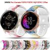 KAVJU New 20 mm Printed Silicone Band for Garmin Venu Sq/Vivoactive 3, Venu 2 Plus Strap, Women's Replacement Band, Vivoactive 3, Agate view 2