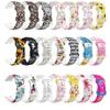 KAVJU New 20 mm Printed Silicone Band for Garmin Venu Sq/Vivoactive 3, Venu 2 Plus Strap, Women's Replacement Band, Vivoactive 3, Agate view 3