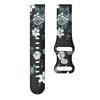 KAVJU New 20 mm Printed Silicone Band for Garmin Venu Sq/Vivoactive 3, Venu 2 Plus Strap, Women's Replacement Band, Vivoactive 3, Agate view 4