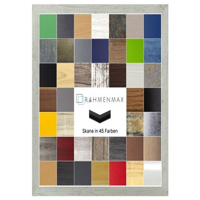 Skane MDF Frame for 60 x 60 cm Picture, Whitewashed Pine Decor, Acrylic Glass