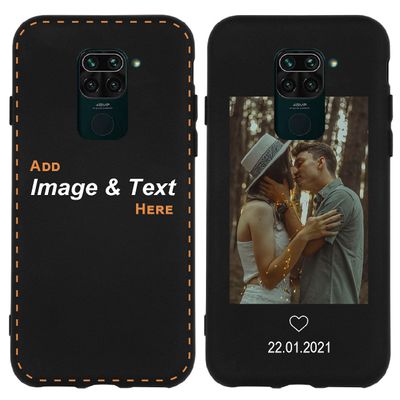 CoverHeld Personalized Black Silicone Case for Xiaomi Redmi Note 9