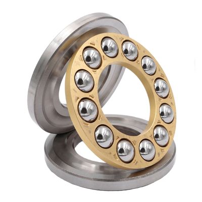 NORAZE Mini Aircraft Axial Thrust Ball Bearing 3-in-1, F2-6M to F10-18M (Color: Brass, Size: F5-11M, 5 x 11 x 4.5 mm)