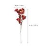 TOYANDONA Artificial Christmas Berry Stems, 12 Pieces, Orange view 3