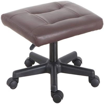 Rolling Stool with Pink PU Seat, Adjustable Height 45–55 cm, 160 kg Capacity