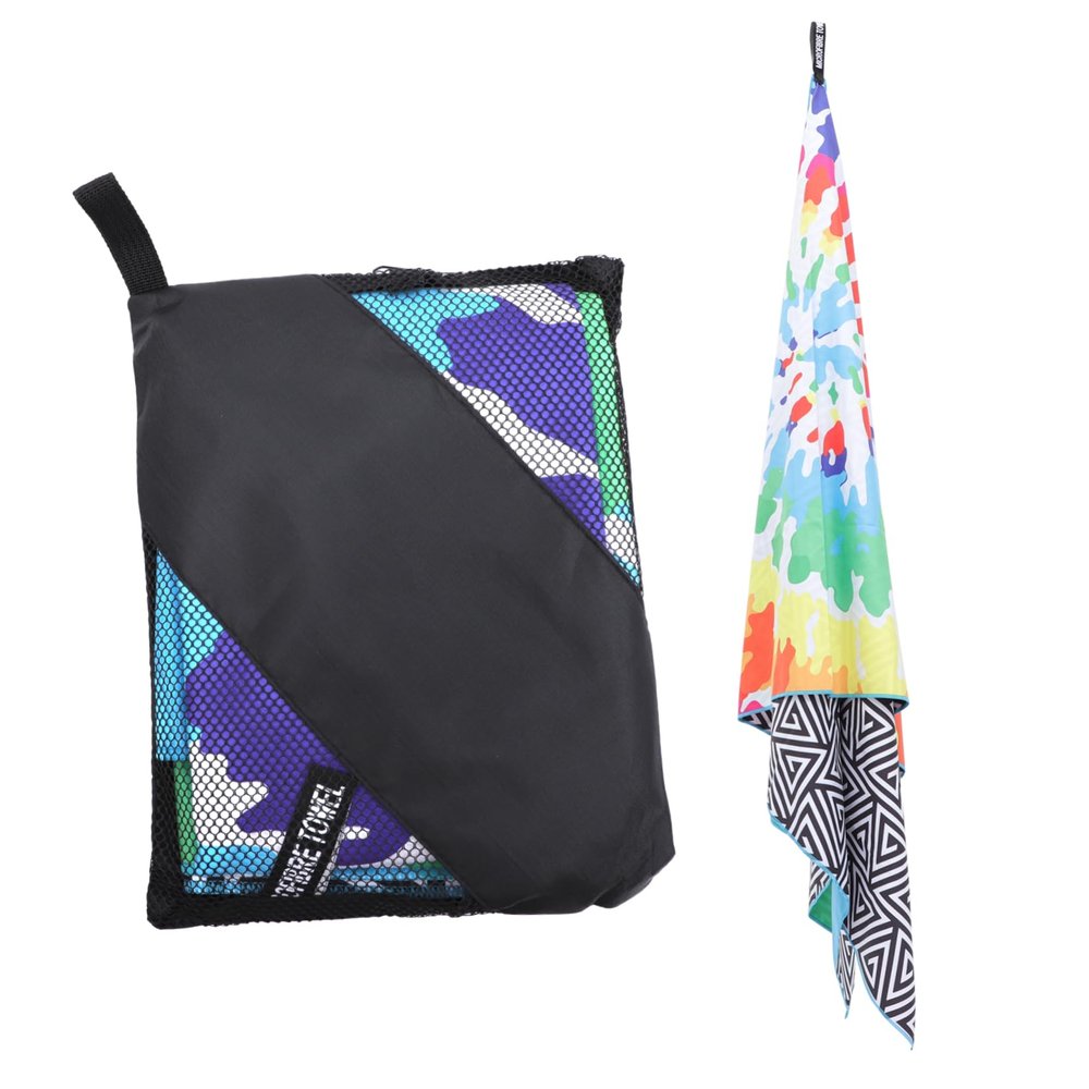 Toddmomy Quick-Drying Beach Towel, Large Microfiber Towel for Beach, Pool, Camping and Yoga, Bright Printed Design