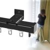 Aluminum Single-Track Curtain Rail, Pre-Drilled, Wall or Ceiling Mount view 4