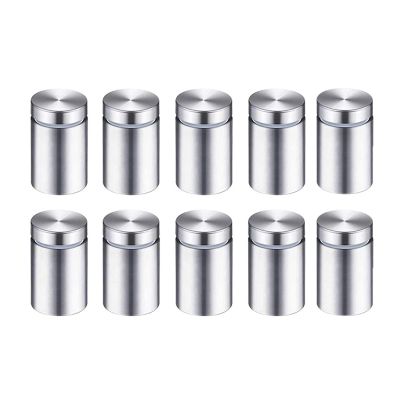 SBTRKT 10-Pack Stainless Steel Glass Standoff Screws, 19 x 30 mm