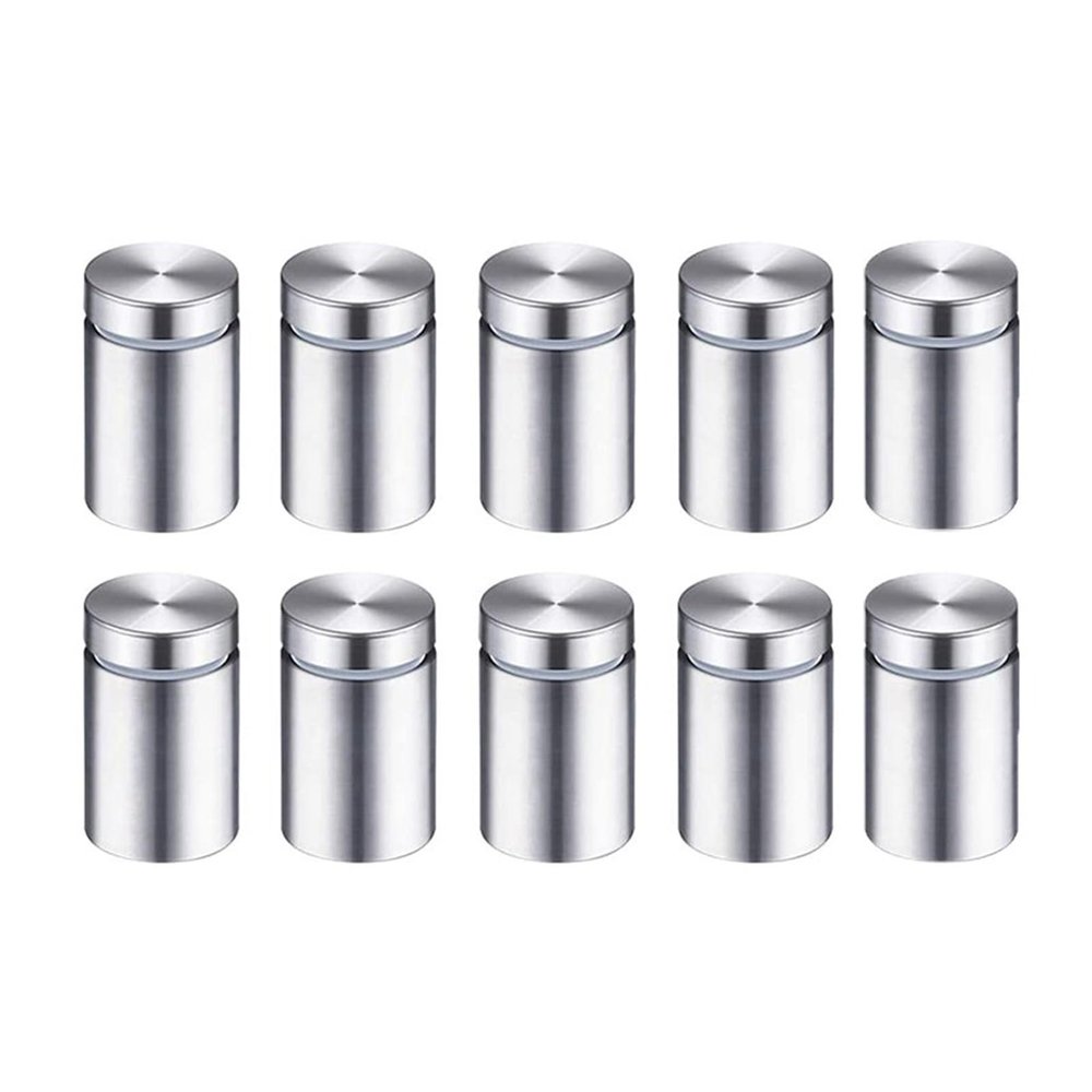 SBTRKT 10-Pack Stainless Steel Glass Standoff Screws, 19 x 30 mm