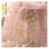 TIYGHI 130 × 91 cm Flower-Embroidered Mesh Tulle Fabric, Peach Flower view 2
