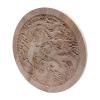 Carved Dragon Round Wood Applique, 24 × 24 cm view 4