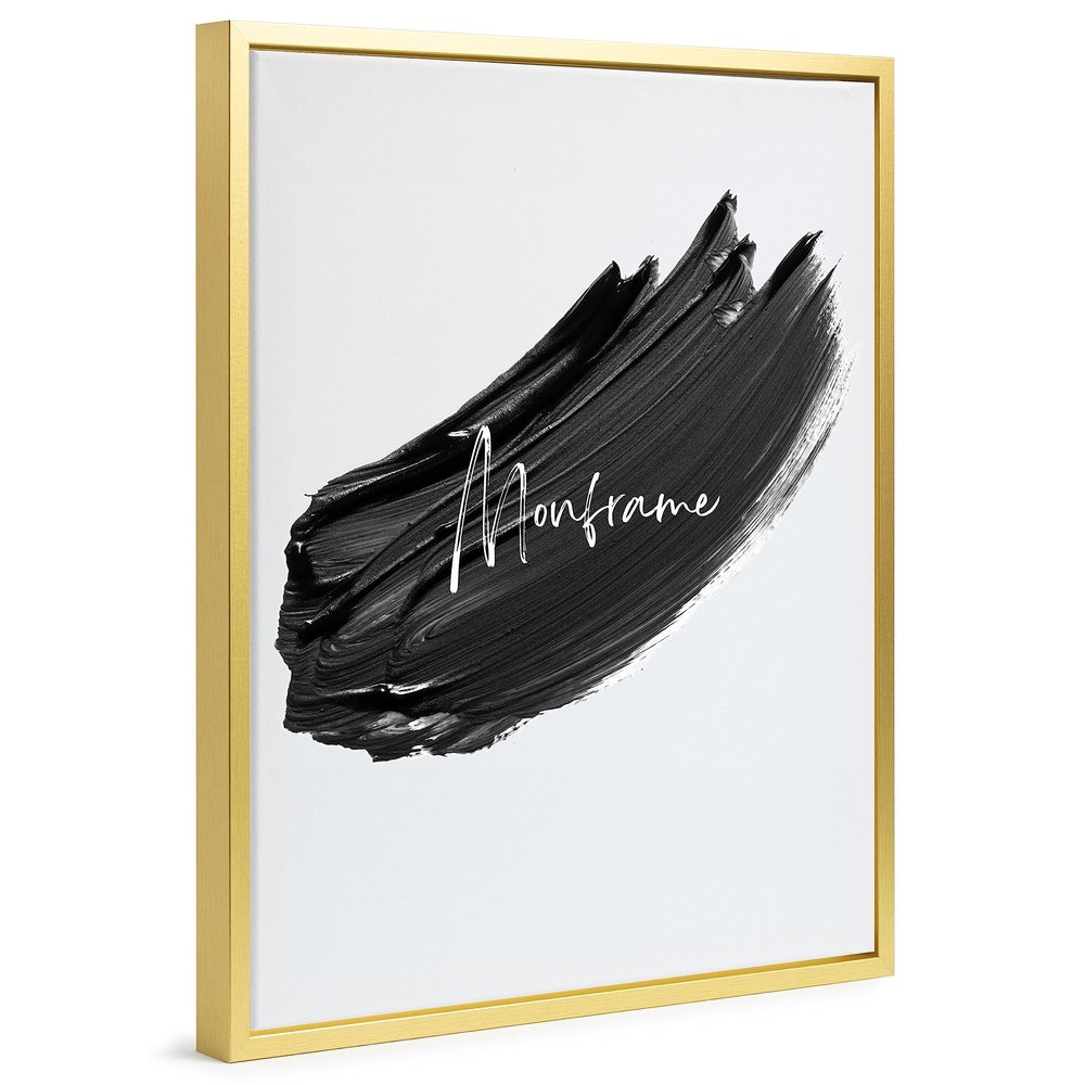 Monframe Shadow Gap Frame 24 x 30 cm, Gold, for Stretched Canvas, No Glass or Backing