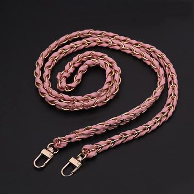 DIRKES 120 cm Purse Strap with Metal Clasps, Detachable Handles and Replacement Shoulder Strap, PU Leather