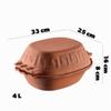 KADAX Clay Roaster with Lid, Oval, 4 L view 3