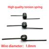 V-Shaped Torsion Spring, 1.0 mm Wire, 60° 3-Turn, 10-Pack, 6.5 mm view 4