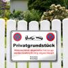 PrintPlanet Custom Parking Sign – 3 mm White Aluminum Composite, Private Property + 2 Text Lines view 2