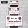 PrintPlanet Custom Parking Sign – 3 mm White Aluminum Composite, Private Property + 2 Text Lines view 4