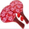 GICO Retro Beach Ball Set in Red with Floral Pattern, 2026 Model, Sturdy Plywood - 3269 view 1