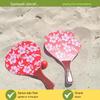 GICO Retro Beach Ball Set in Red with Floral Pattern, 2026 Model, Sturdy Plywood - 3269 view 3