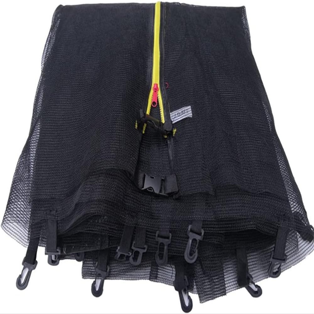 Replacement Safety Net for Round Trampolines, Black, 14 ft/8 Poles/4.27 m