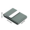ALXBSONE 2-Pack Business Card Holders, Metal Card Cases with Magnetic Closure, PU Leather view 2