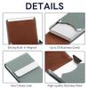 ALXBSONE 2-Pack Business Card Holders, Metal Card Cases with Magnetic Closure, PU Leather view 3