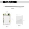 Beauty Flowers Vertical ID Badge Holder with Lanyard view 2