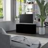 Makastle TV Stand with 2 Drawers and 1 Door Cabinet, Black, 80 x 34 x 36 cm view 2