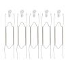 sourcing map 5-Pack Stainless Steel Plate Hangers, Invisible Wall-Mount Plate Hangers with 5 Wall Hooks and 10 Protectors, Silver view 1