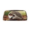 TOMPPY Hedgehog-Print Pencil Case, Gold, One Size view 1