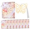 Metal Butterfly Bookmarks with Elegant Silk Tassels and Gift Boxes for Book Lovers, Baby Showers, Weddings, Parties, and Guest Gifts view 1