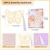 Metal Butterfly Bookmarks with Elegant Silk Tassels and Gift Boxes for Book Lovers, Baby Showers, Weddings, Parties, and Guest Gifts view 2