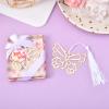 Metal Butterfly Bookmarks with Elegant Silk Tassels and Gift Boxes for Book Lovers, Baby Showers, Weddings, Parties, and Guest Gifts view 3