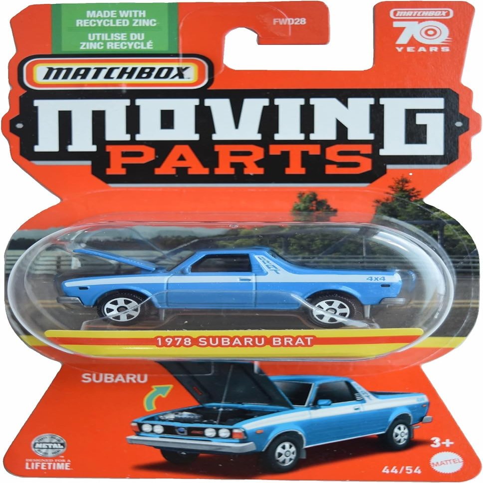 Matchbox 1978 Subaru Brat, Moving Parts 44/54, 70 Years [Blue]