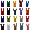WUDOLI Nylon Zippers, 10–20 Pieces, 10–60 cm (4–24 in), for Sewing — Coffee, 10 cm, 20 Pieces view 2