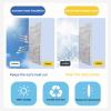 Geovne Privacy Window Film, 8 mm Double Aluminum Insulating Film, UV and Sun Protection, Scratch-Resistant Mirror Film, 39 x 63 in view 4