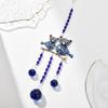 Soulnioi Blue Owl Crystal Suncatcher Wind Chime view 2