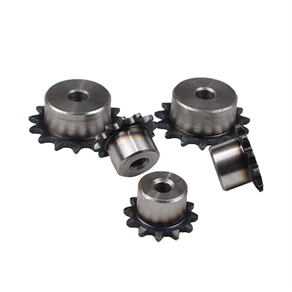 Mechanical Spur Gear Motor Pinion, 1 Pc, 45# Steel Chain Drive Sprocket, 10/28 Teeth, 8 mm Pitch, Industrial Chain Sprocket (25 Teeth) (Size: 21 Teeth)