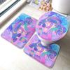 Tree Botanical Bath Mat Set, 3-Piece, Leaf and Forest Design, 59.9 x 39.9 cm view 1