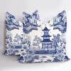 2 Chinoiserie Blue Throw Pillow Covers, 40.6 x 40.6 cm view 2
