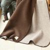 Warm Cozy Naturalana Double-Face Wool Blanket for Sofa and Couch – 100% Virgin Merino Wool (Certified Organic) – 150 x 200–220 cm, Various Colors (Brown-Beige, 150 x 200 cm) view 2