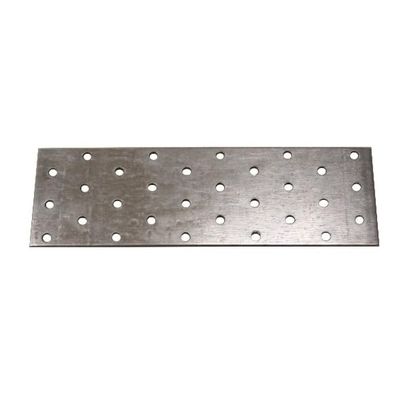 Perforated Steel Plates 40 x 120 mm, Hot-Dip Galvanized, 10-Pack